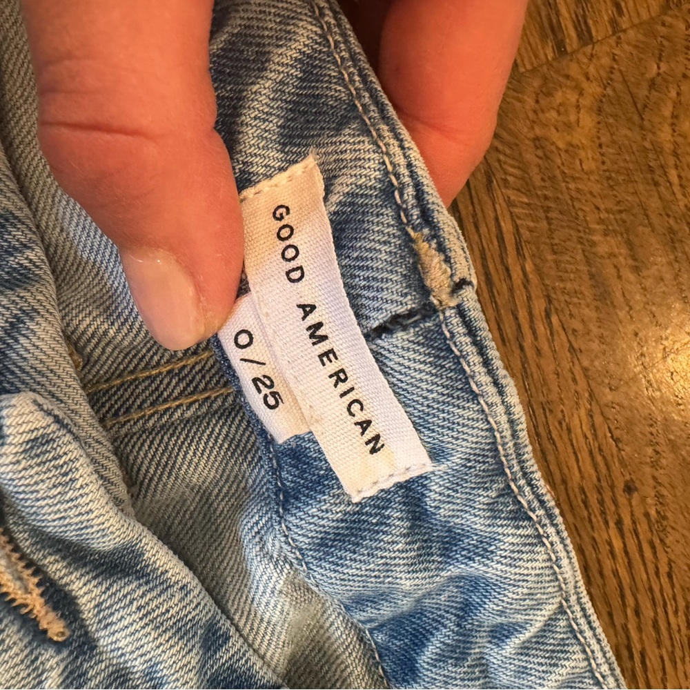 Good American Light Blue Flare Jeans - Picture 3 of 3